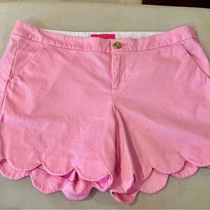 Lilly Pulitzer Pink Scalloped Shorts